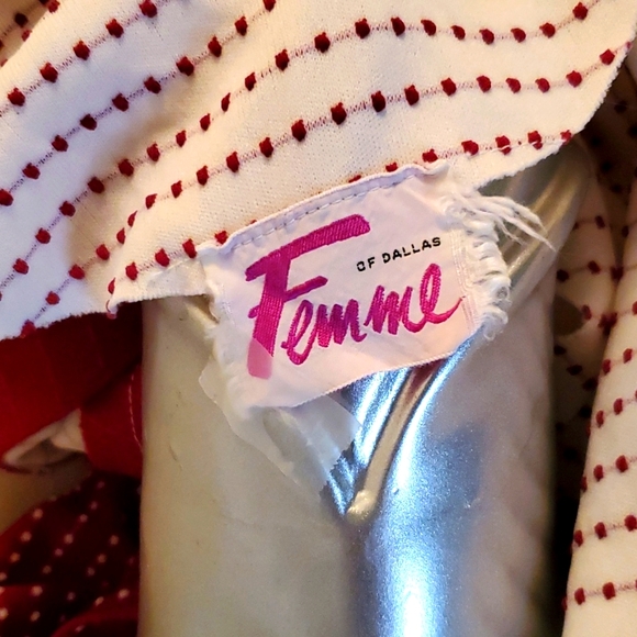 VINTAGE FEMME OF DALLAS LADIES BELTED DRESS SIZE XX-LARGE/20W - Picture 6 of 16